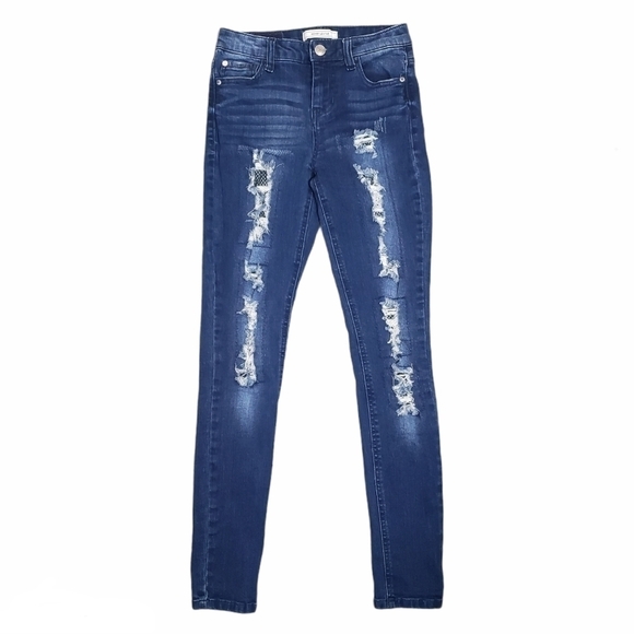 ADAM LEVINE Distressed Stretch Skinny Jeans Size 1 - Picture 1 of 7
